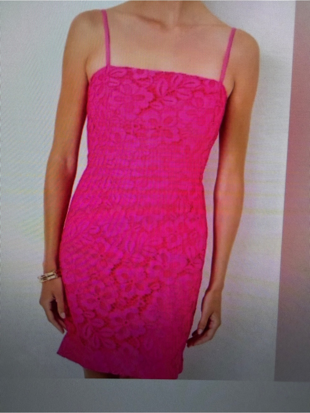 NWT Lilly Pulitzer Maret Lace Dress Passion Fruit Pink Flora Corded Lace 6